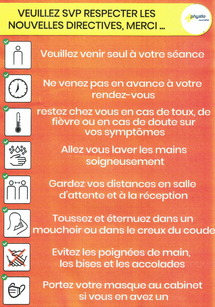 Mesures coronavirus covid19
